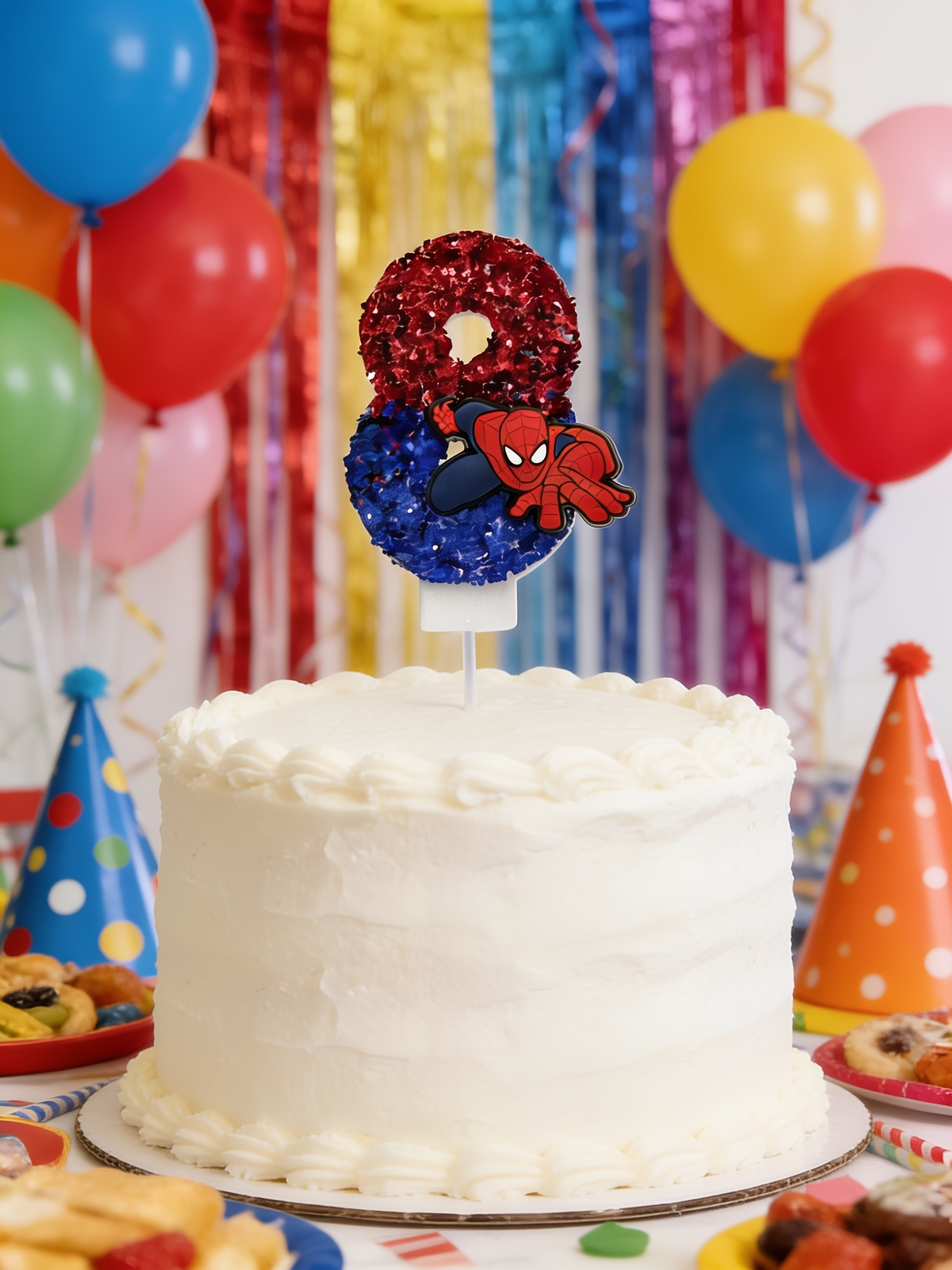 Parttyhub Spiderman Sparkling Candles | SPDR | Pack 1