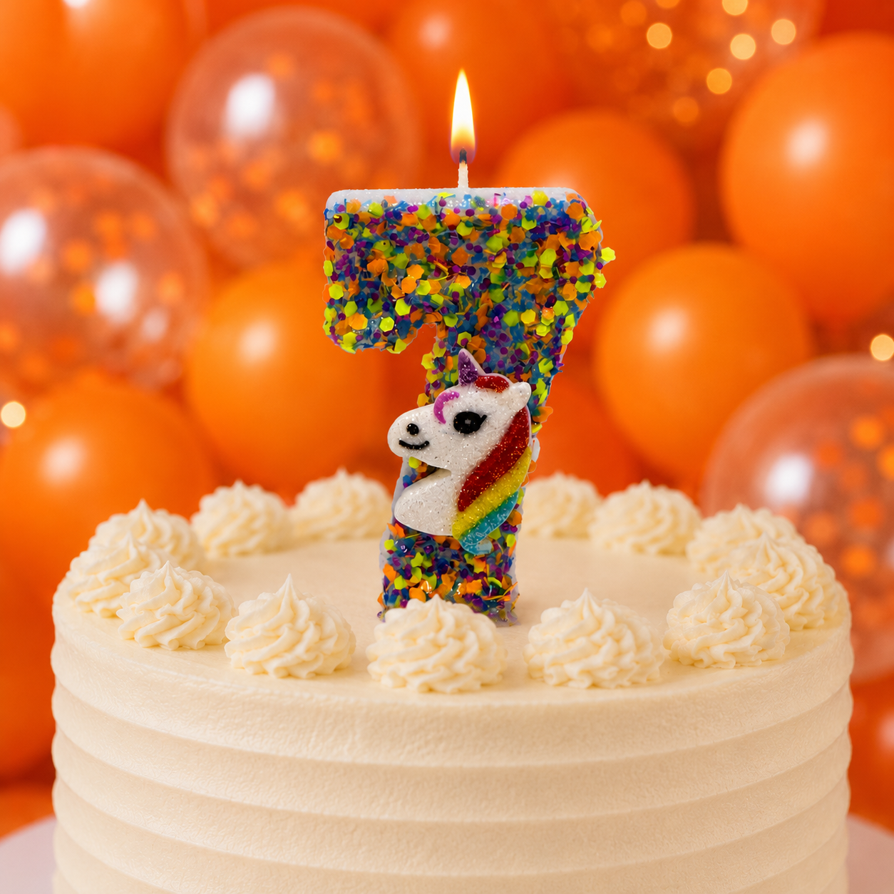 Parttyhub Rainbow Unicorn Candles | UNI | Pack 1