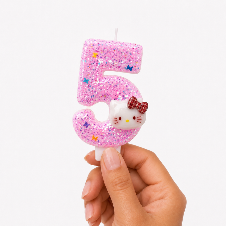 Parttyhub Hello Kitty Sparkling Candles | KTY | Pack 1