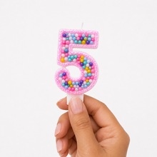 Parttyhub Candy Sprinkle Studded Candles | BDAY | Pack 1