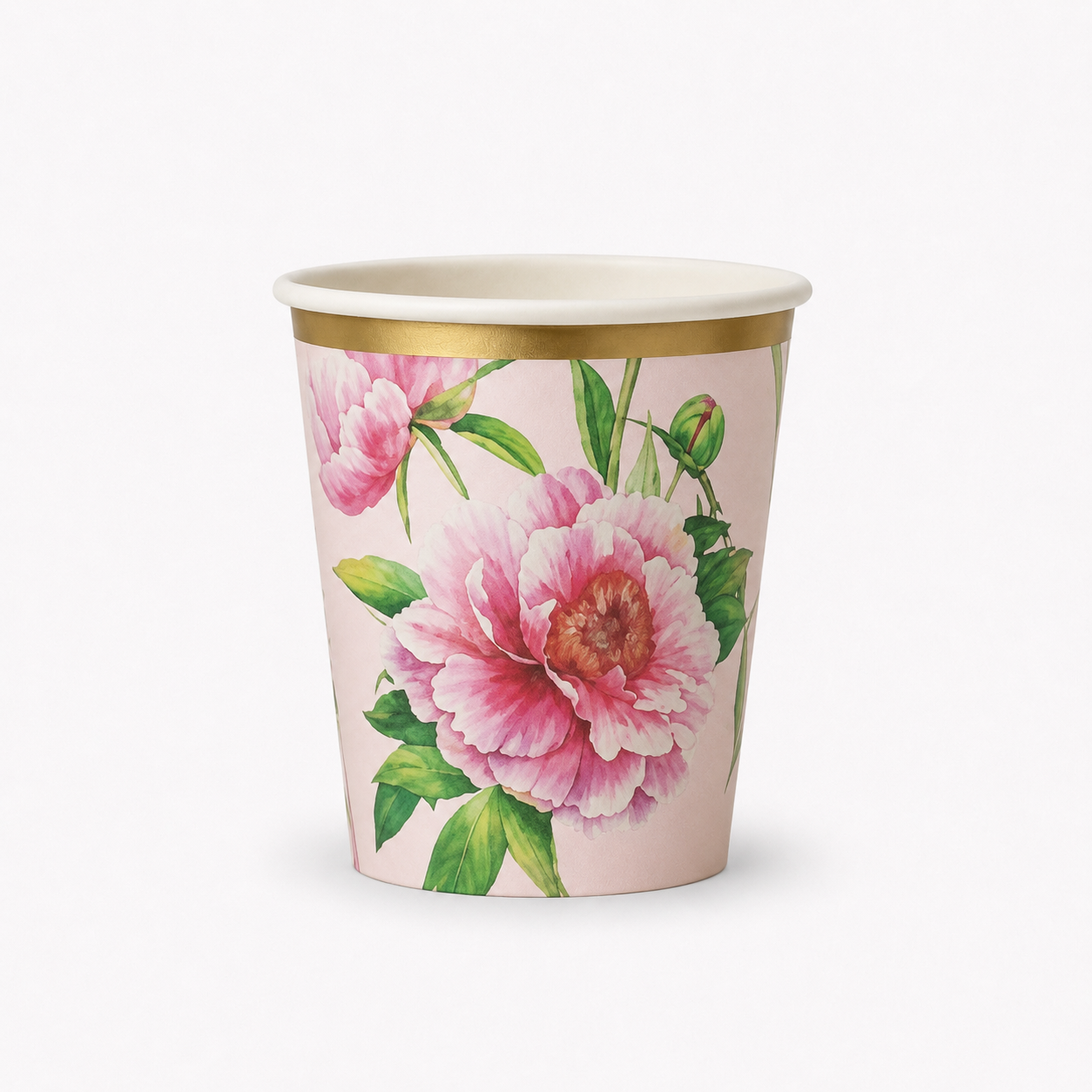 Parttyhub floral garden party cups | FG | Pack 8