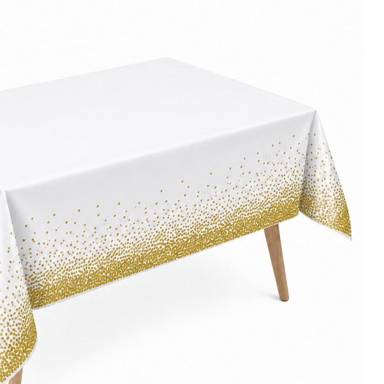 Parttyhub Gold Confetti Party Tablecloth | PLN | Pack 1