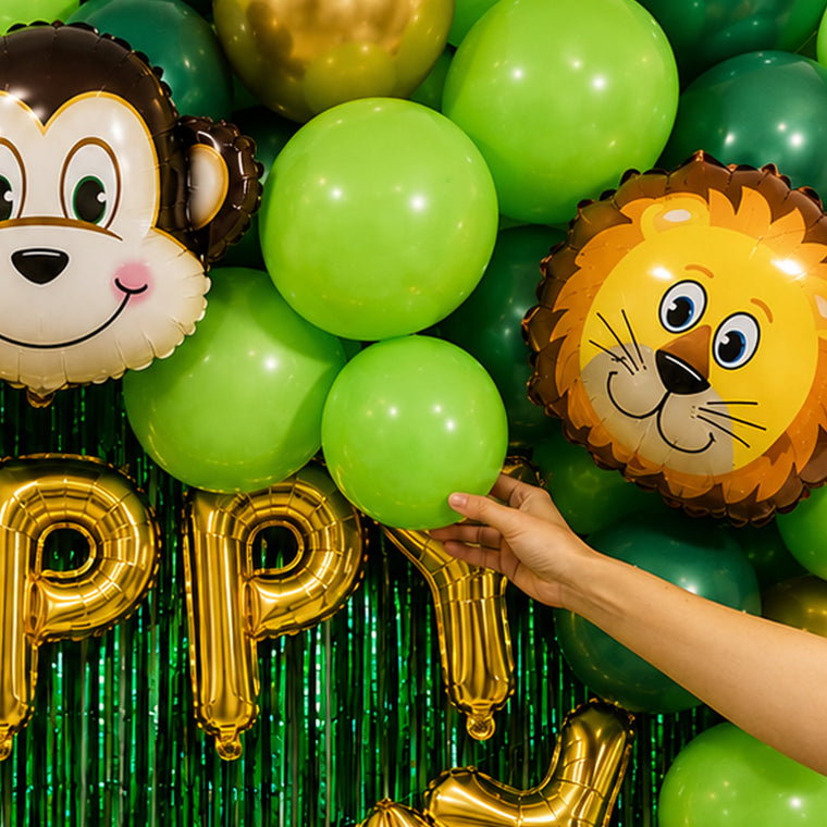 PARTTYHUB JUNGLE THEMED BIRTHDAY PARTY DECOR KIT | JUN | PACK 1