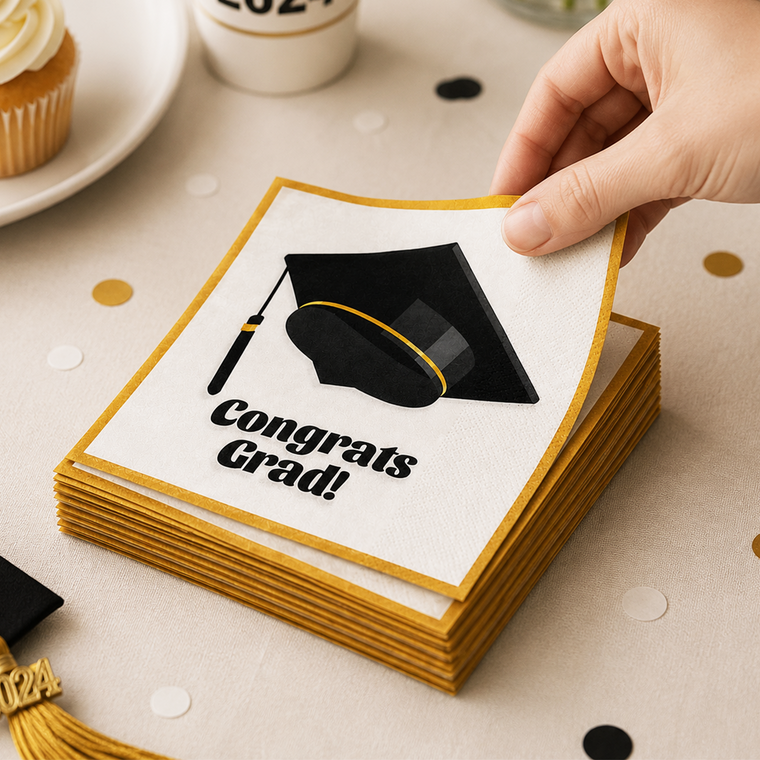 Parttyhub graduation napkins | GRAD | Pack 16