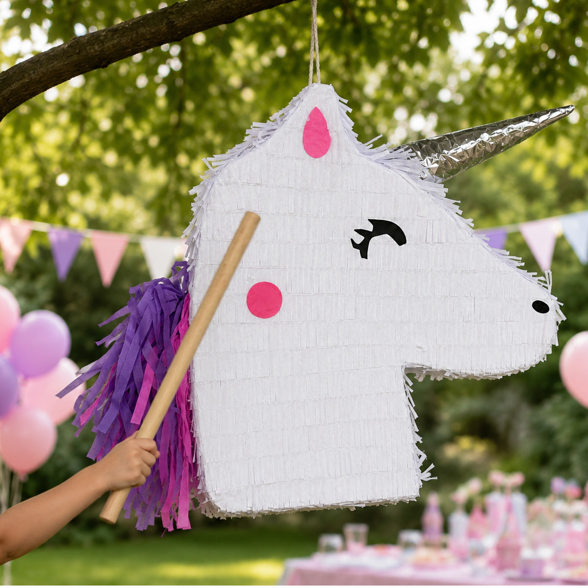 Parttyhub white unicorn head pinata | WUHD | Pack 1
