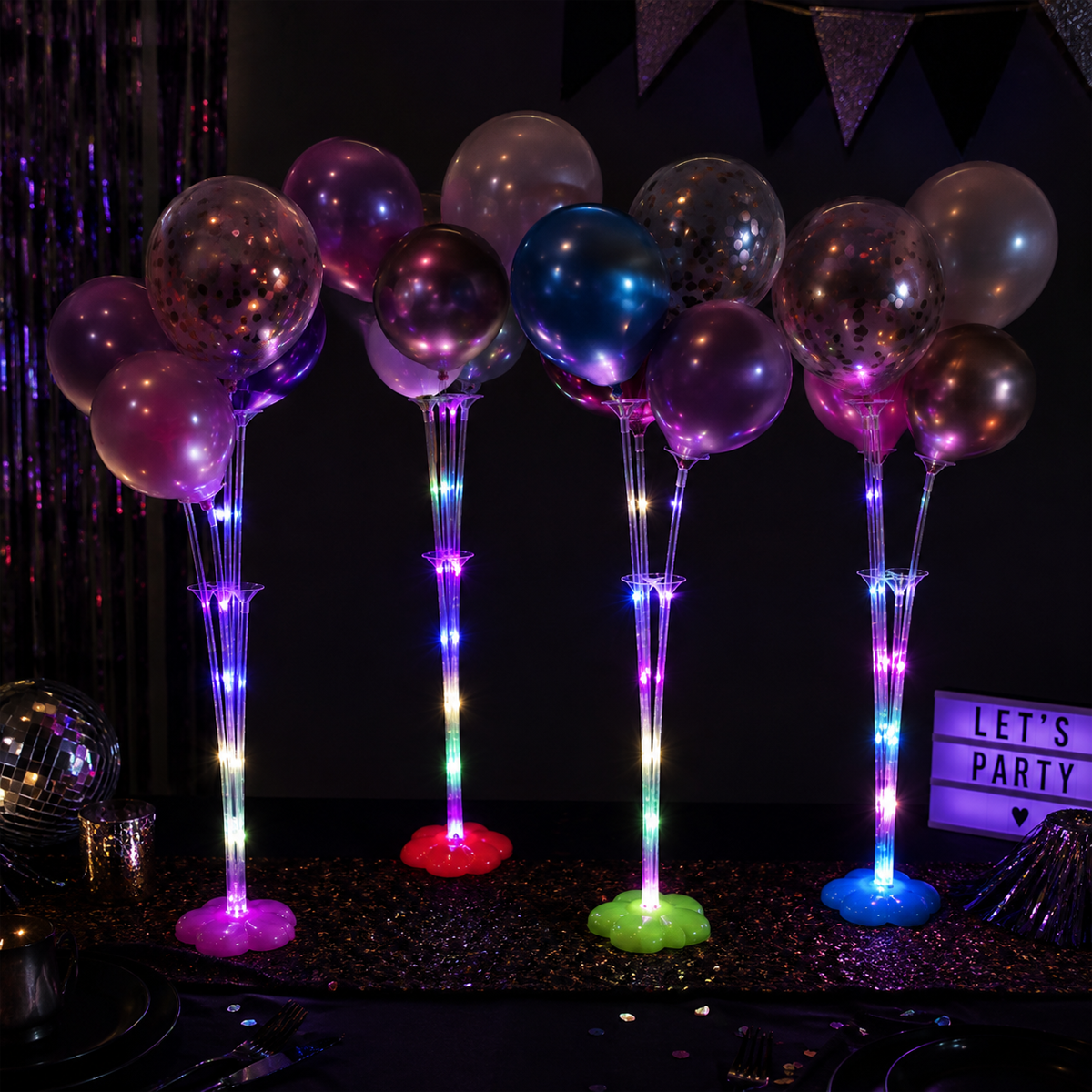 Parttyhub LED Balloon Stand Set Of | LED | Pack 1