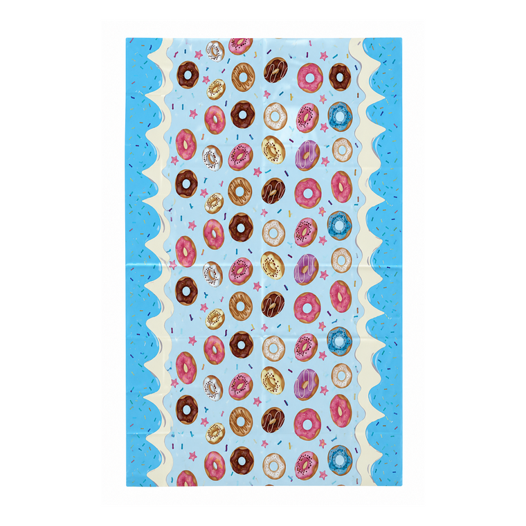 Parttyhub Donut Sprinkle Blue Party Tablecloth | KDZDN | Pack 1