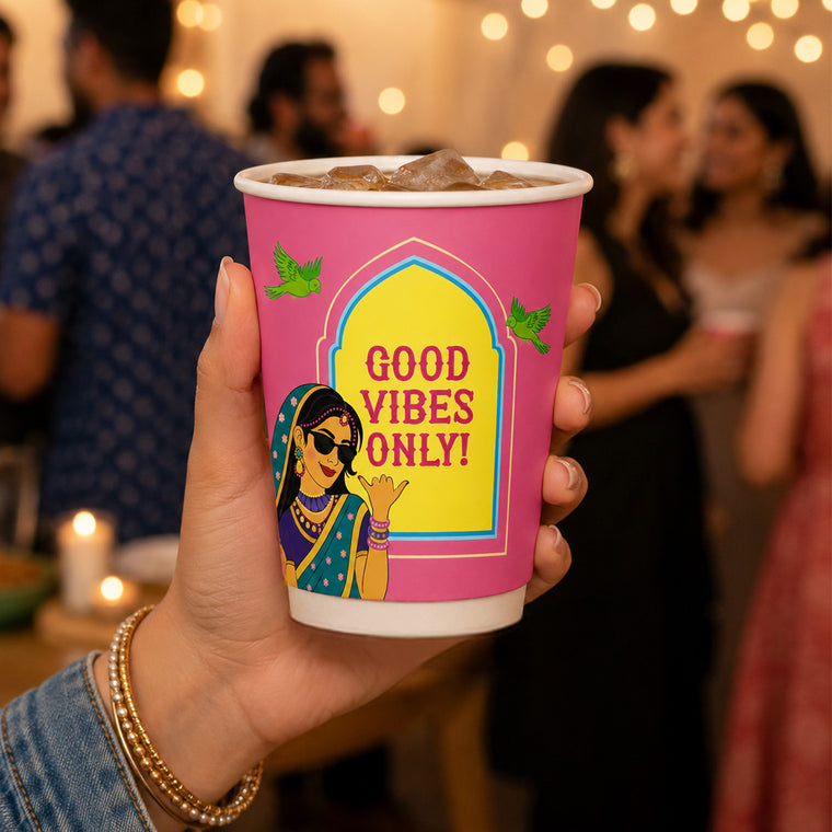 Parttyhub pour some joy house party cups | DESI | Pack 8