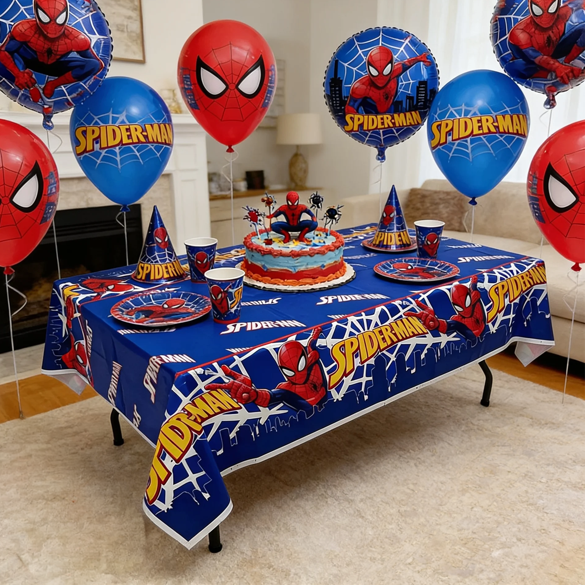 Parttyhub Spiderman Marvel Theme Party Tablecover | SPDR | Pack 1