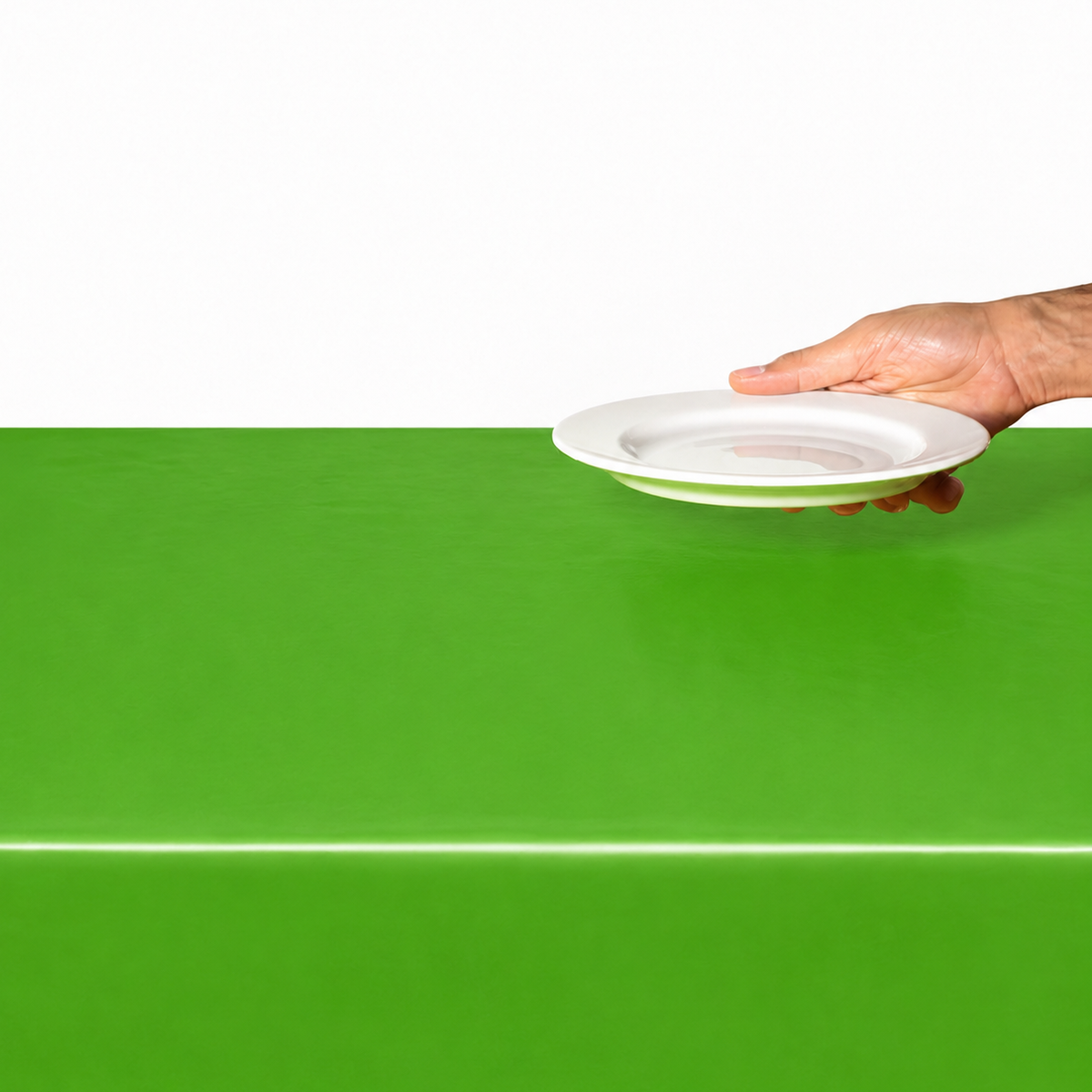 Parttyhub Parrot Green Solid Colour Tablecloth | PLN | Pack 1