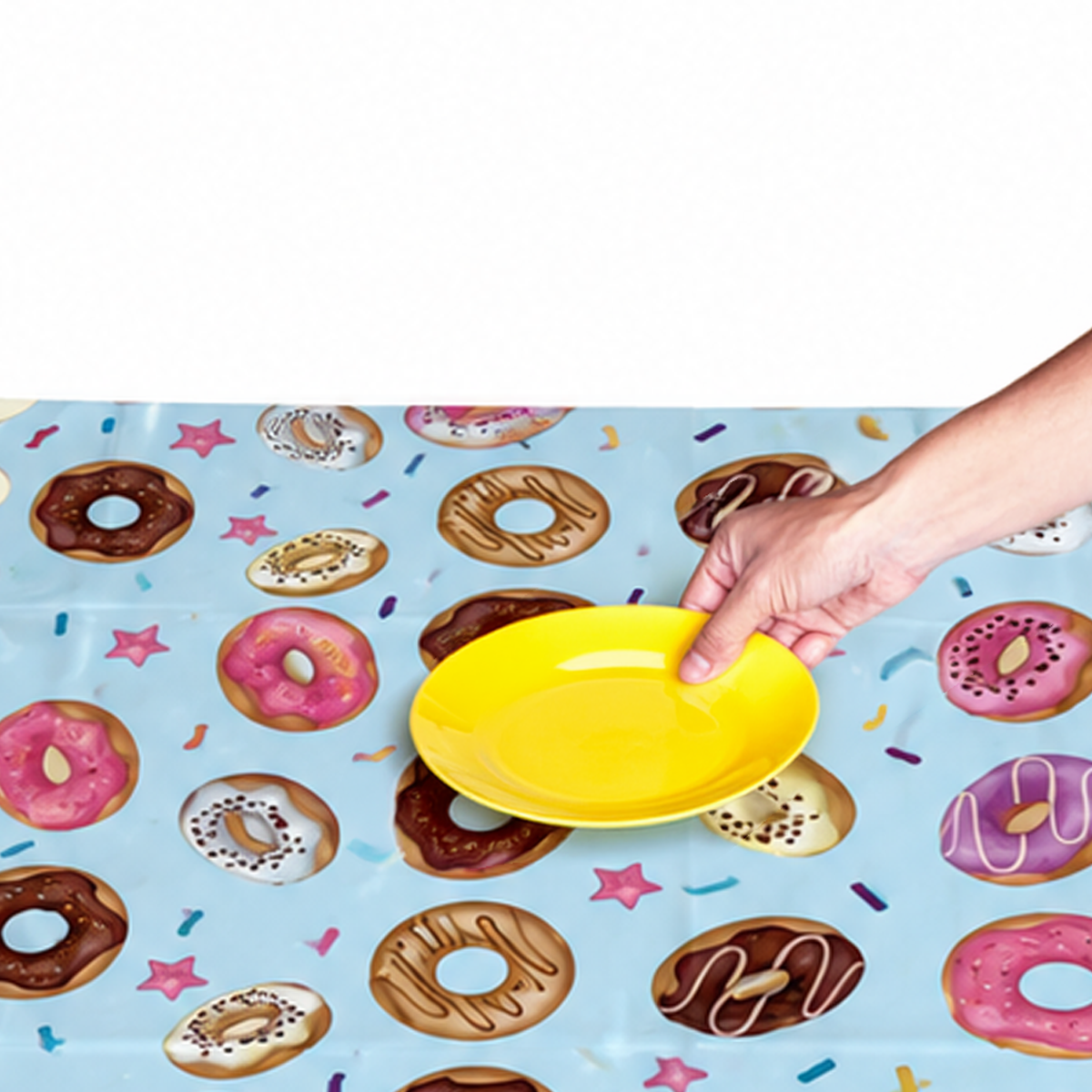 Parttyhub Donut Sprinkle Blue Party Tablecloth | KDZDN | Pack 1