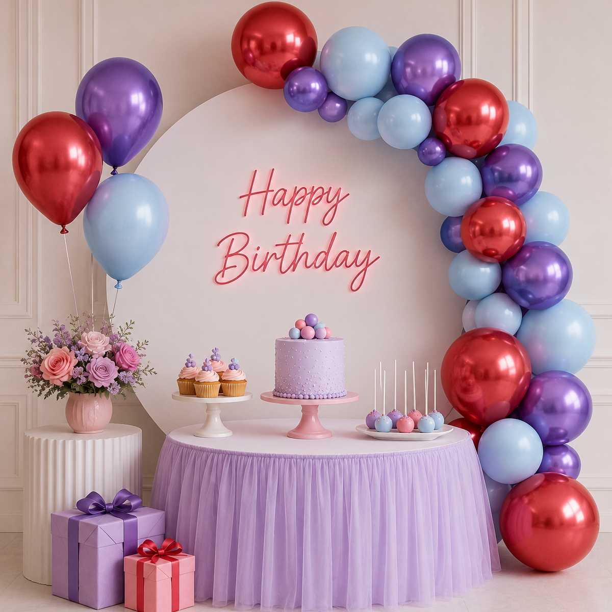 Parttyhub Cosmo Pop Balloon Combo Set | MET | Pack 8