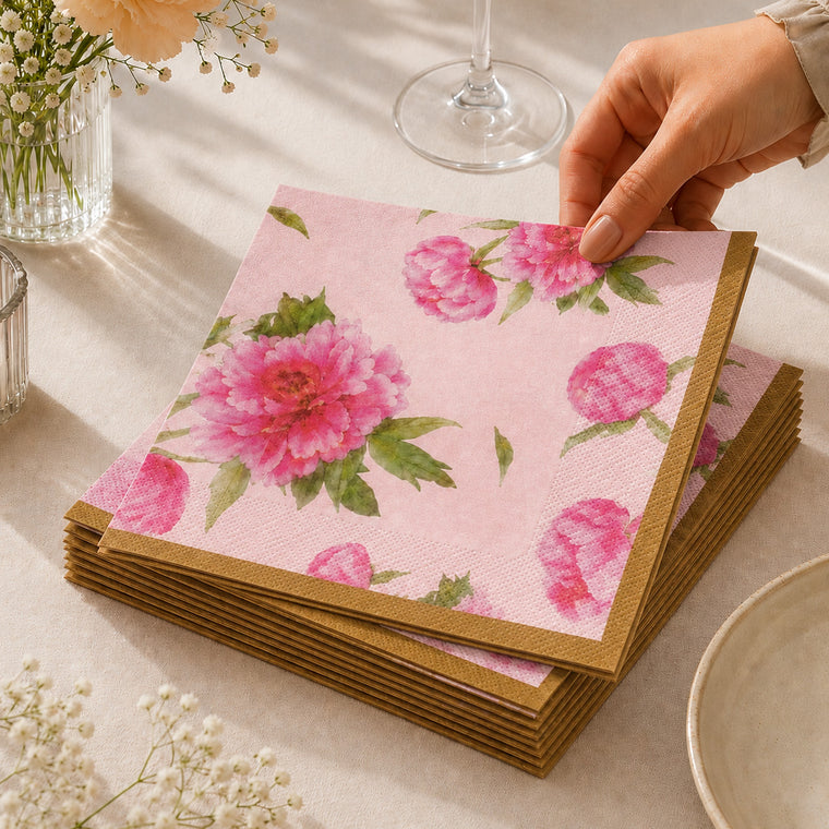Parttyhub floral garden napkins | FG | Pack 16