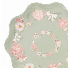 Parttyhub mint floral dinner plates | MFL | Pack 8