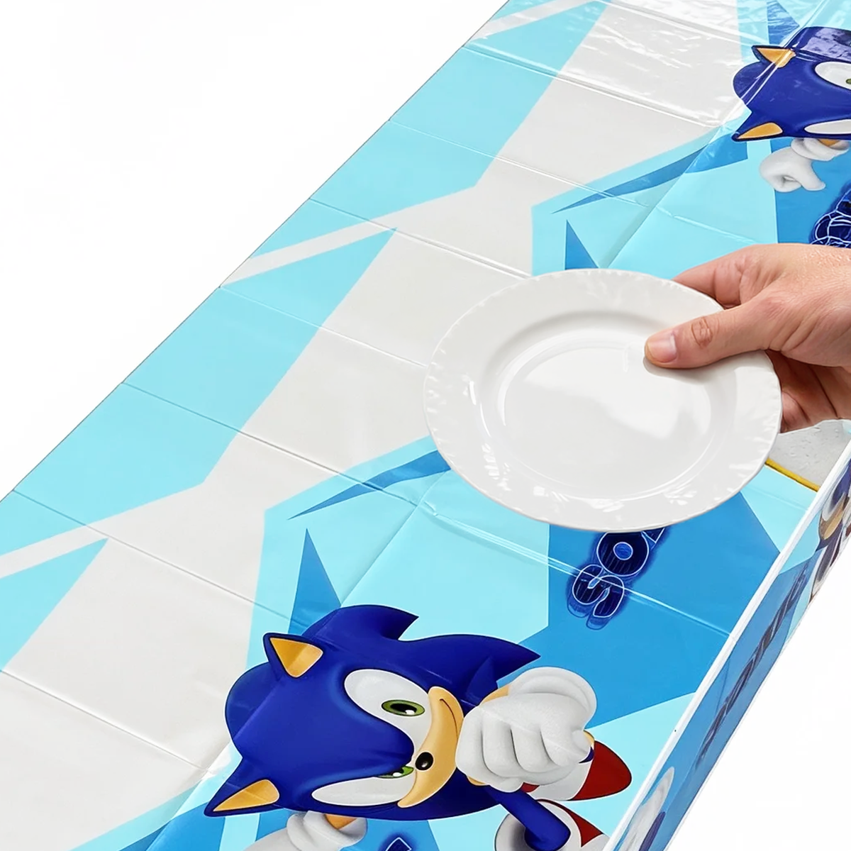 Parttyhub Sonic Cartoon Theme Birthday Tablecover | SCRTN | Pack 1