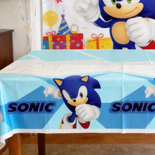 Parttyhub Sonic Cartoon Theme Birthday Tablecover | SCRTN | Pack 1