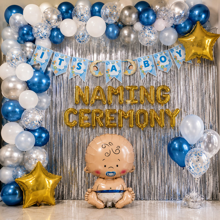 PARTTYHUB LITTLE PRINCE NAMING CEREMONY DECOR KIT | LPN | PACK 1