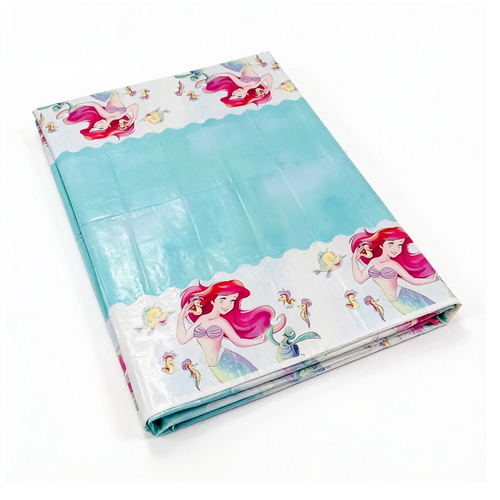 Parttyhub Ariel Mermaid Princess Birthday Party Tablecover | MRMID | Pack 1