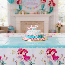 Parttyhub Ariel Mermaid Princess Birthday Party Tablecover | MRMID | Pack 1