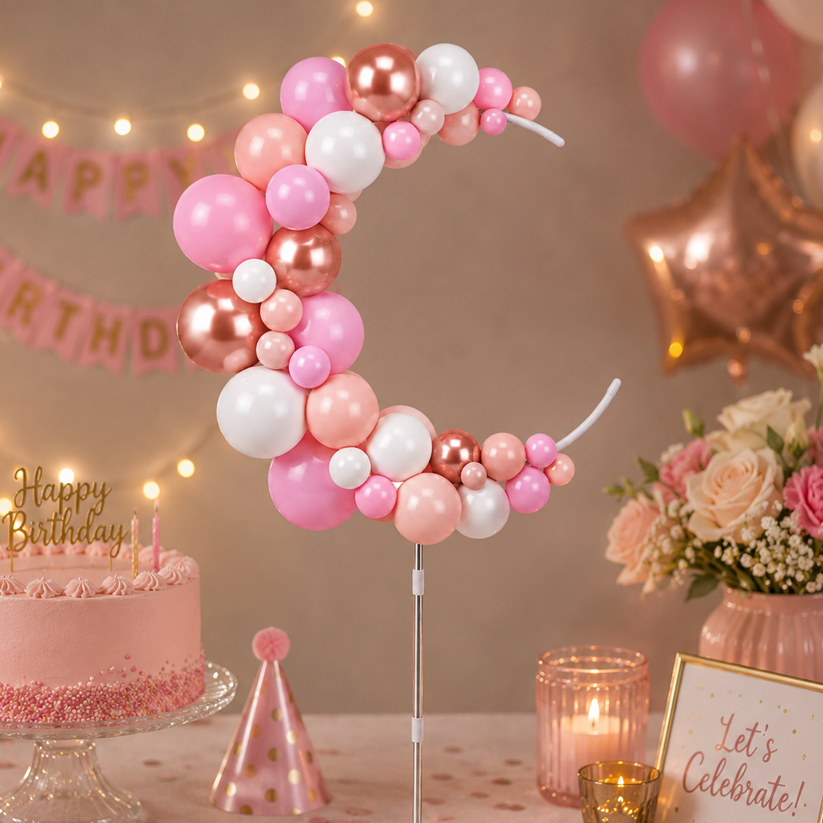 Parttyhub Semicircle Shape Balloon Stand | SRD | Pack 1