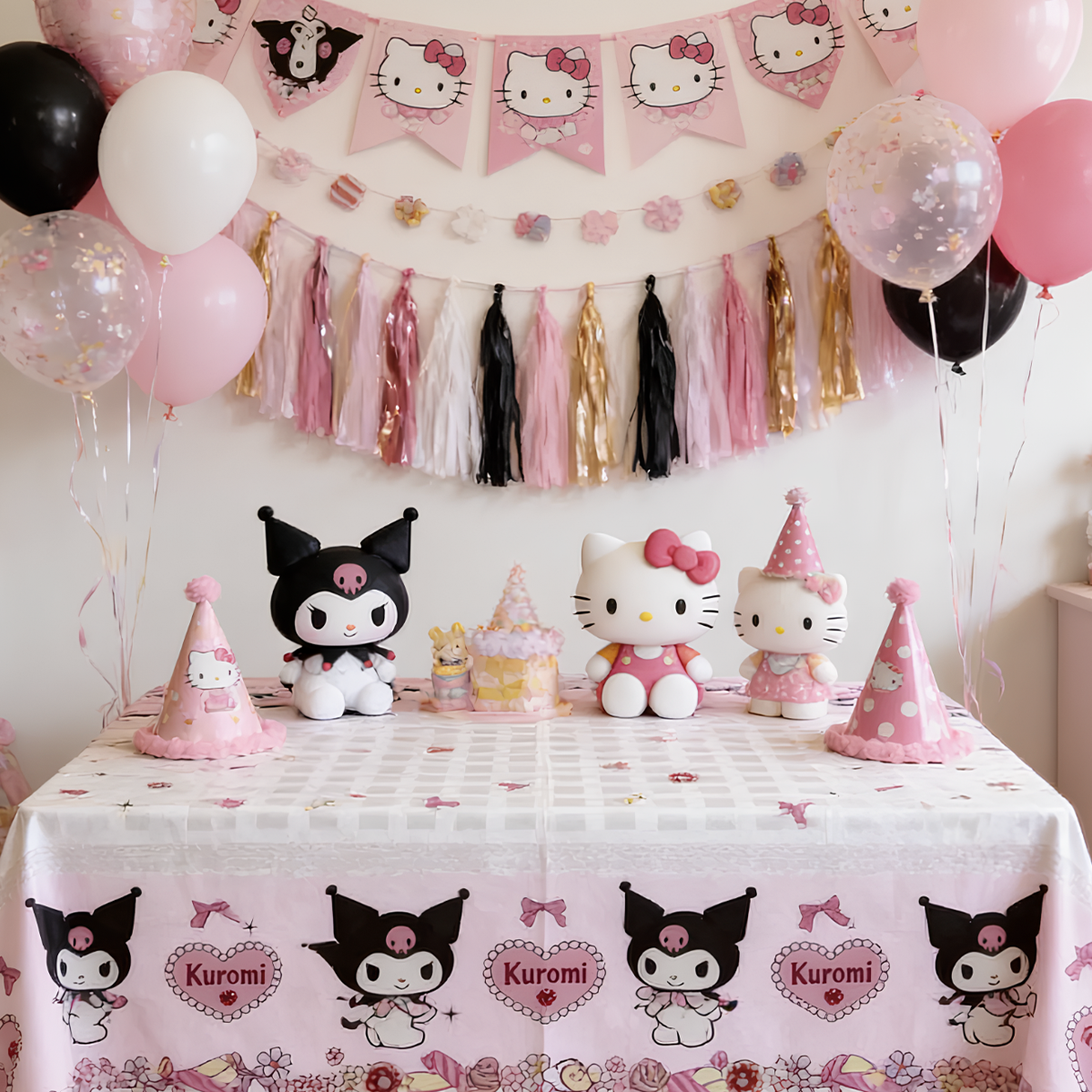 Parttyhub Sanrio & Hello Kitty Birthday Tablecover | KTY | Pack 1