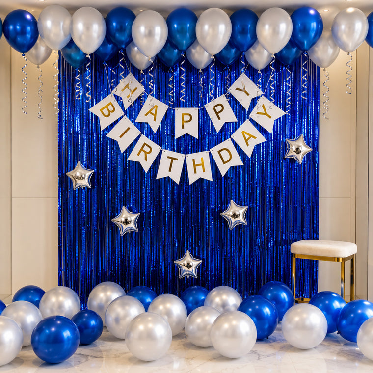 Parttyhub Shimmering Sea Dark Blue Party Bundle | SOL | Pack 1