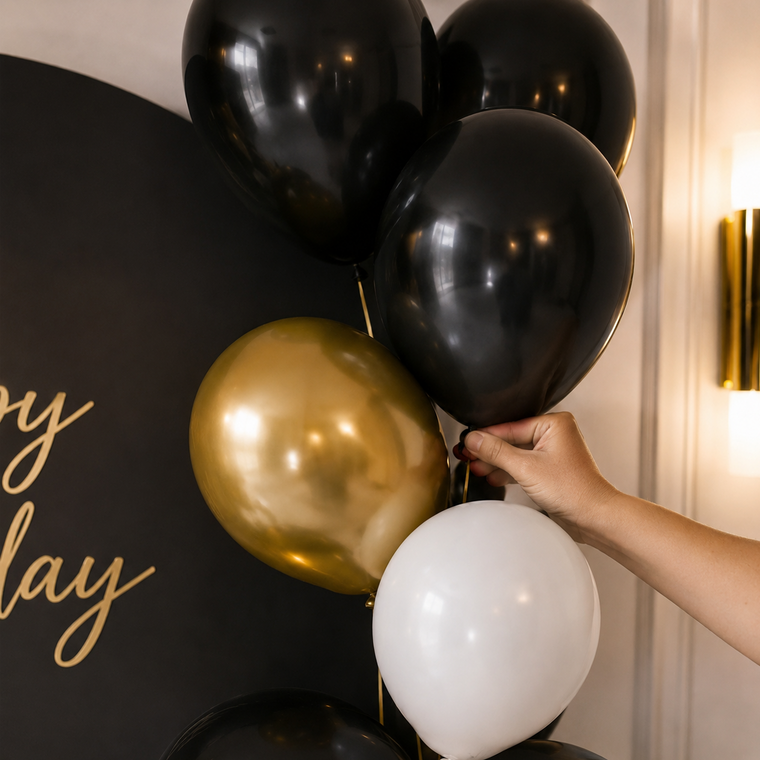 Partyhub Opulent Nights Balloon Set | LSTD | Pack 10