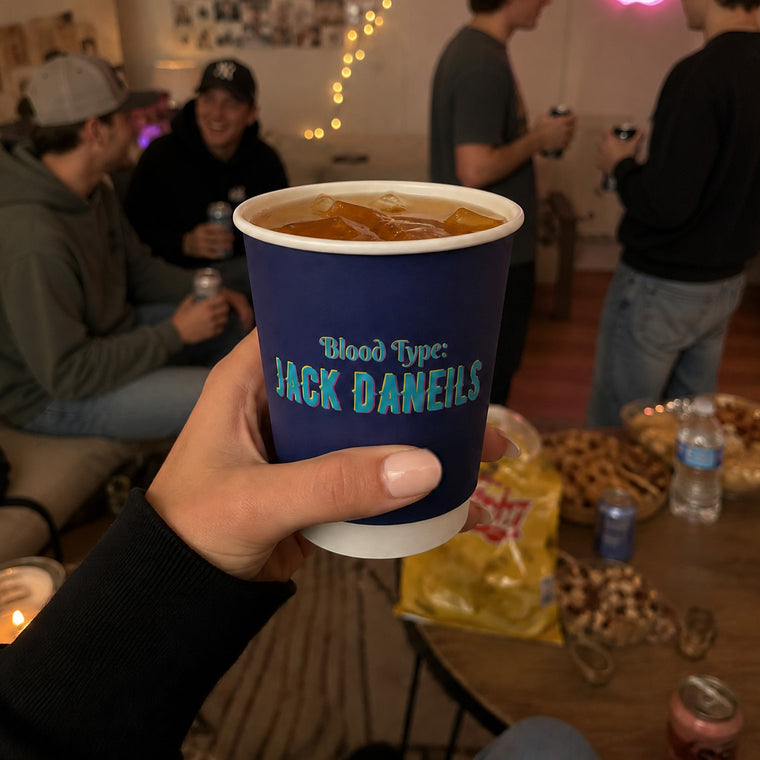 Parttyhub Jack Daniels* team blue house party cups | HOP | Pack 8