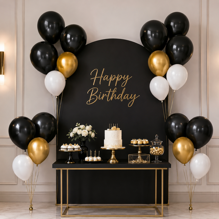 Partyhub Opulent Nights Balloon Set | LSTD | Pack 10