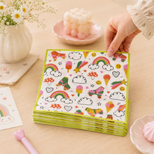 Parttyhub rainbow cloud napkins | RC | Pack 16