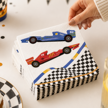 Parttyhub race cars party napkins | RC | Pack 16