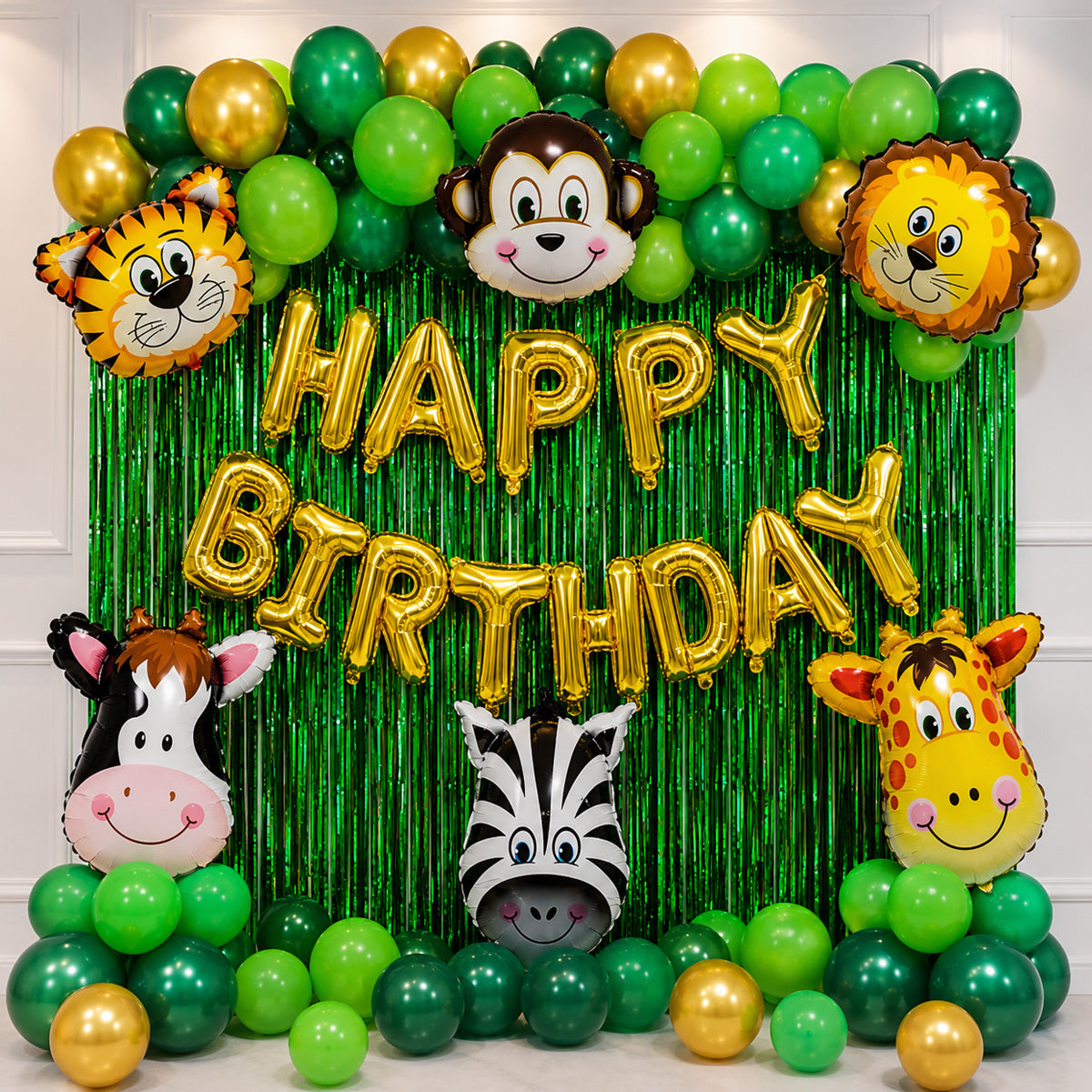 PARTTYHUB JUNGLE THEMED BIRTHDAY PARTY DECOR KIT | JUN | PACK 1