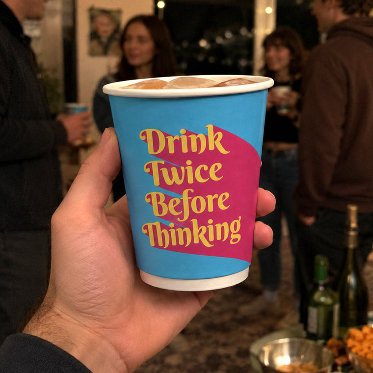 Parttyhub drink twice: team pink party cups | HOP | Pack 8