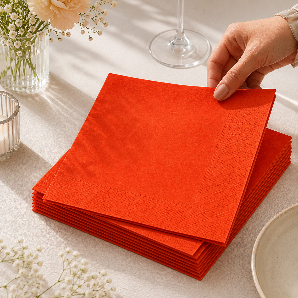 Parttyhub solid color napkins | Pack of 20
