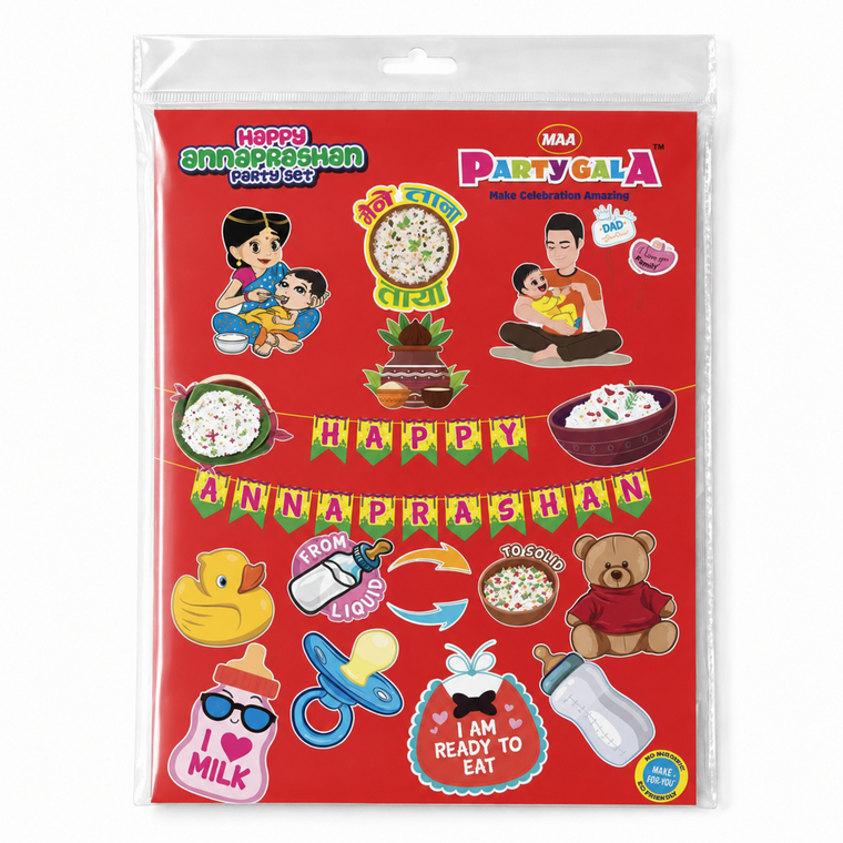 PARTTYHUB AUSPICIOUS ANNAPRASHAN CEREMONY DECOR KIT | AAN | PACK 1