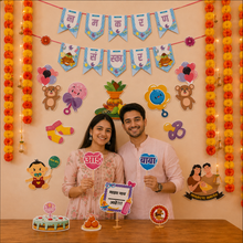 PARTTYHUB NAMAKARAN CEREMONY DECOR FOR BABY BOY | NBB | PACK 1