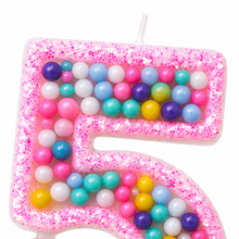 Parttyhub Candy Sprinkle Studded Candles | BDAY | Pack 1