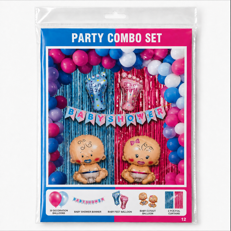 PARTTYHUB BABY SHOWER CELEBRATION COMBO SET | BSH | PACK 1