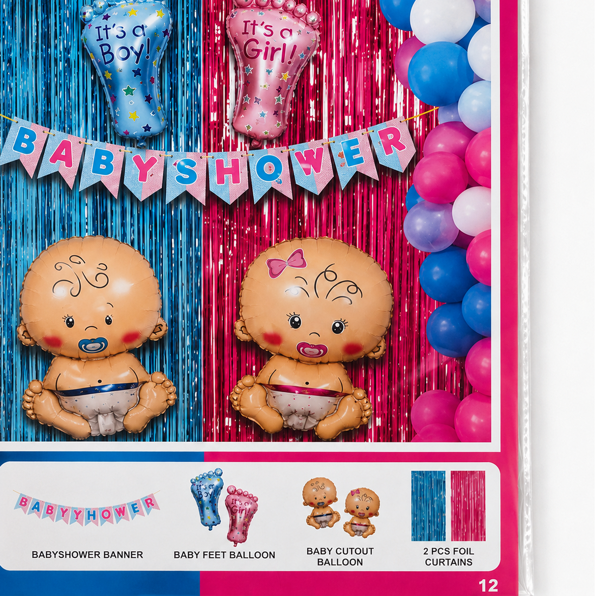 PARTTYHUB BABY SHOWER CELEBRATION COMBO SET | BSH | PACK 1