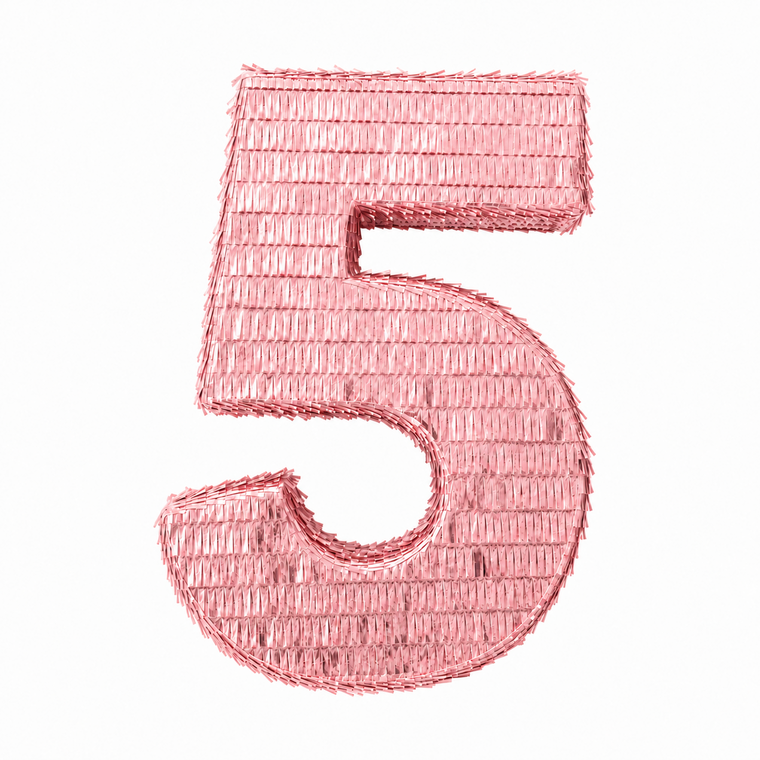 PARTTYHUB BIRTHDAY NUMBER 5 FOIL PINATA | NMF | PACK 1