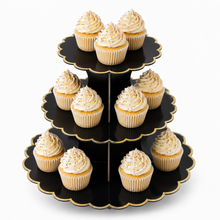 ParttyHub Colourful Party Cupcake Stands- Black | CLRF | Pack 1