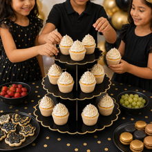 ParttyHub Colourful Party Cupcake Stands- Black | CLRF | Pack 1