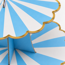 ParttyHub Cabana Striped Cake Stand- Blue | CANSTR | Pack 1
