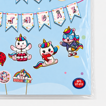 PARTTYHUB RAINBOW UNICORN BIRTHDAY DECOR KIT | RUN | PACK 1