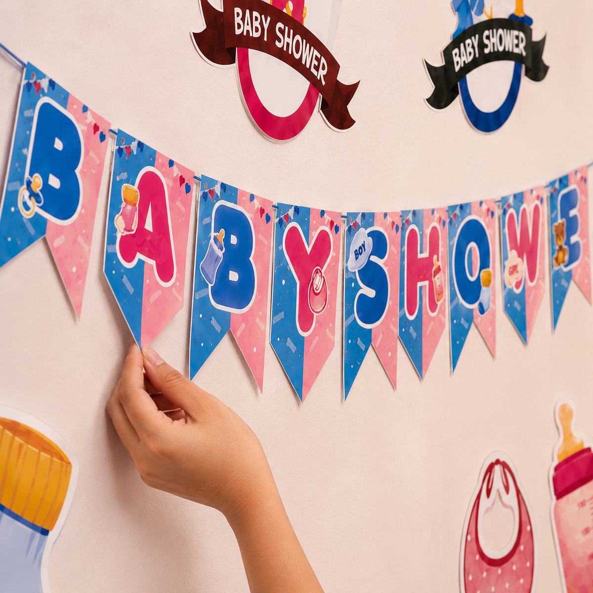 PARTTYHUB SWEET BEGINNINGS BABY SHOWER DECOR KIT | SBB | PACK 1