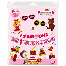 PARTTYHUB ONE & FUN BIRTHDAY PARTY DECOR KIT | OFU | PACK 1