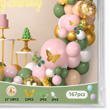Parttyhub Pastel Bloom Gold Butterflies Balloon Set | PBG | Pack 1