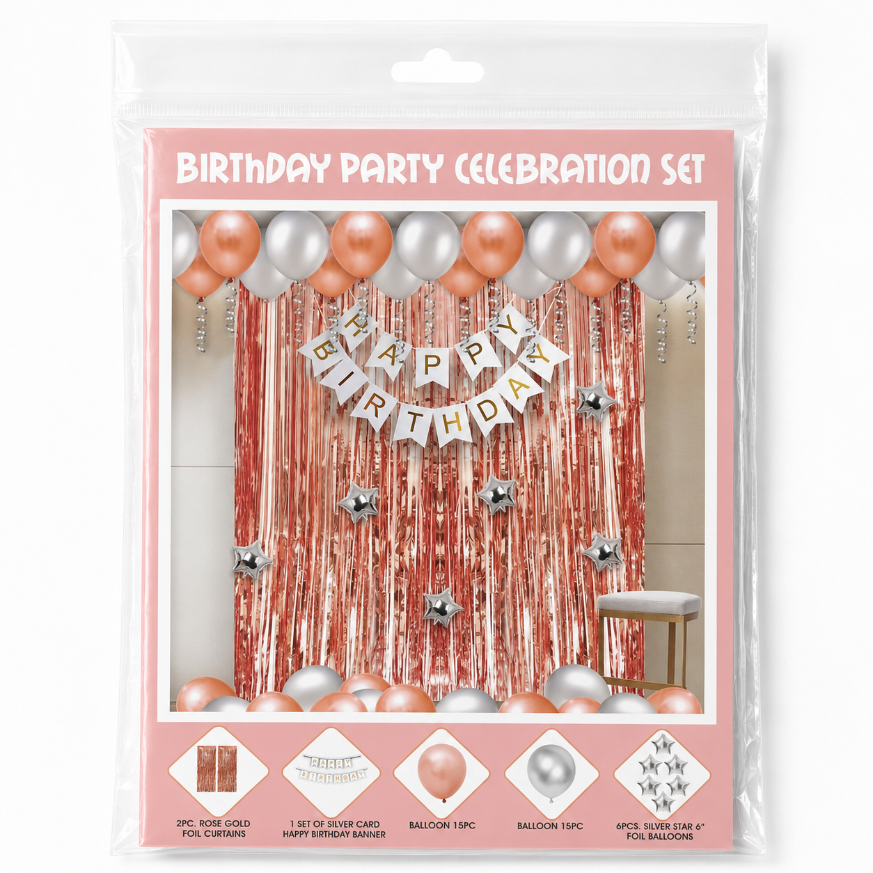 Parttyhub Peach Stardust Birthday Party Bundle | SOL | Pack 1