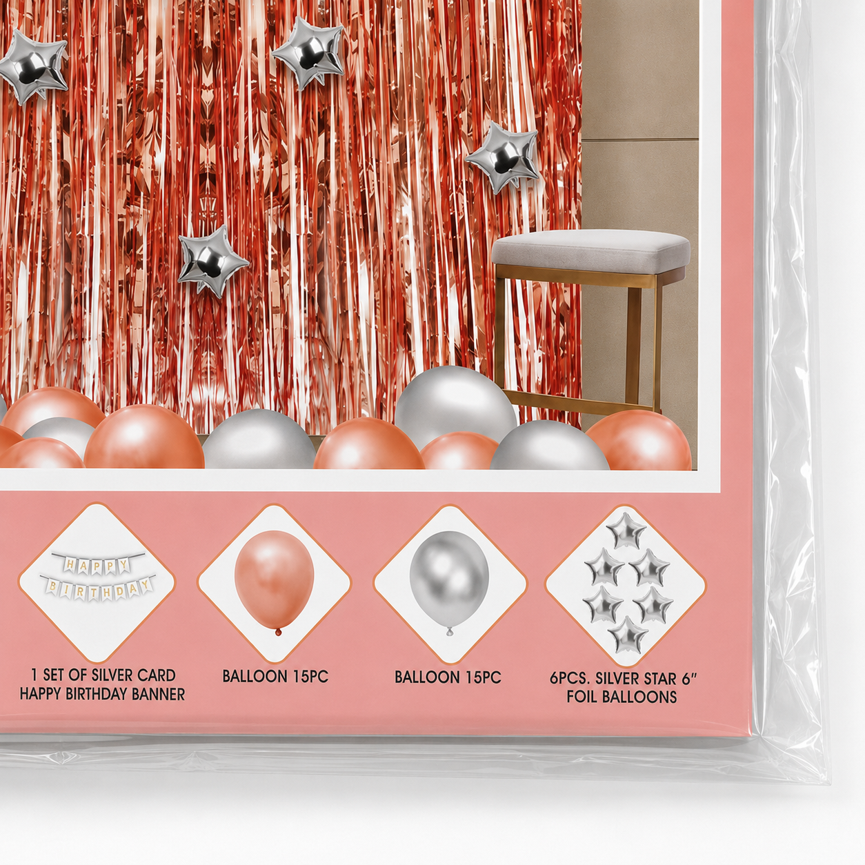 Parttyhub Peach Stardust Birthday Party Bundle | SOL | Pack 1