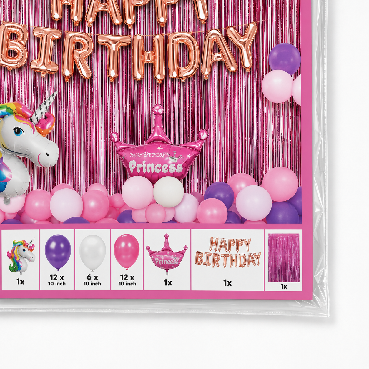 Parttyhub Kids Unicorn Purple Haze Birthday Party Bundle | UNI | Pack 1